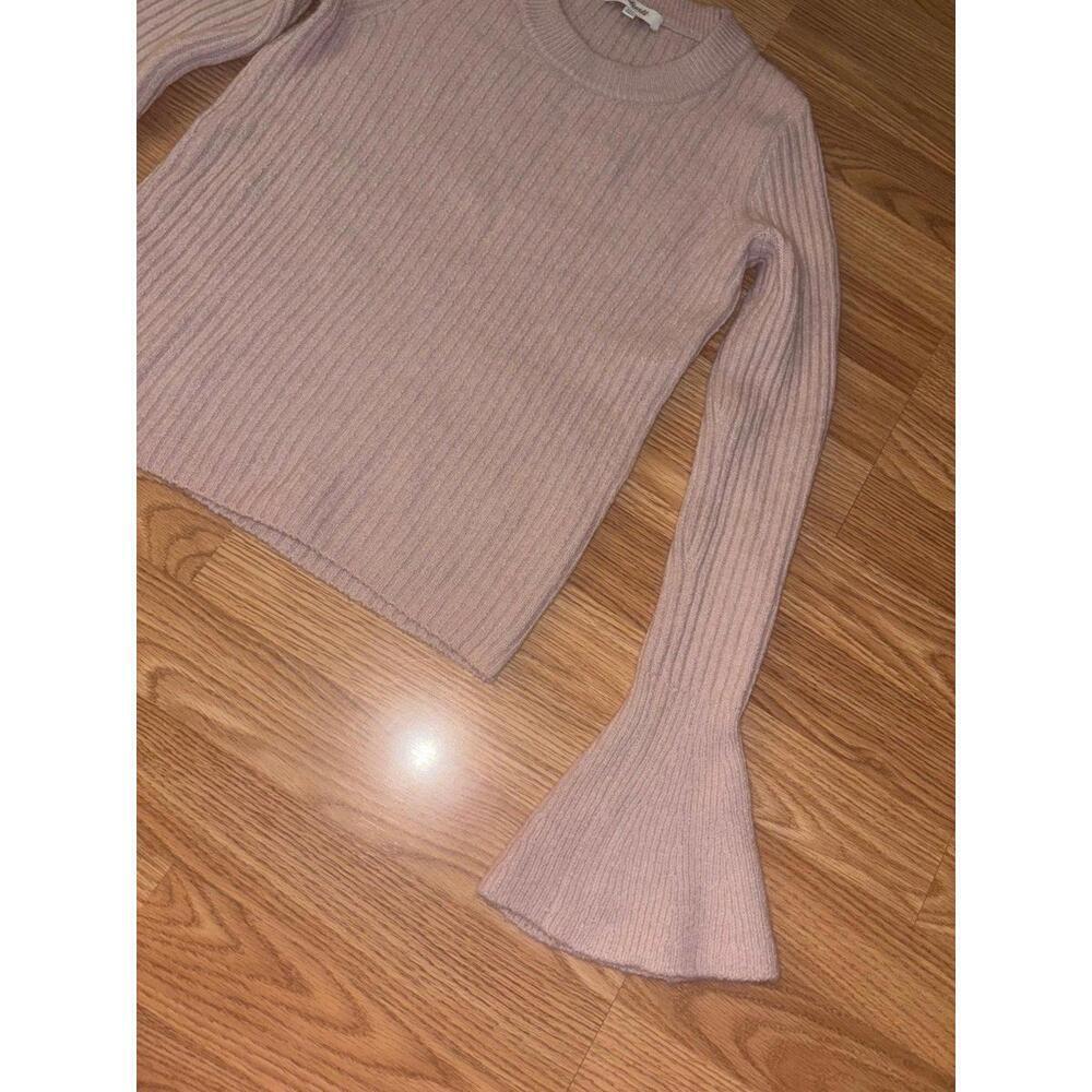Madewell Bell Sleeve Ribbed Crew Neck Sweater Size XXS - Picture 4 of 9